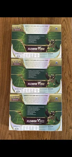 Pokemon Tcg Kleavor Vstar Collection Box Lot 15 Packs - Image 3