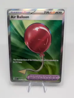 Pokemon TCG Air Balloon 166/132 Mega Evolutions Secret Rare Trainer - Image 1