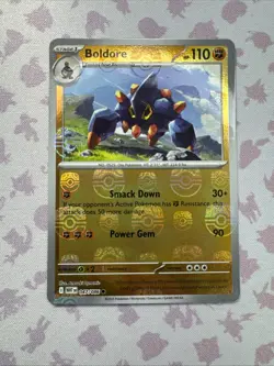 Boldore (Master Ball Pattern) 047/086 Common Holo NM Pokemon SV: White Flare - Image 1
