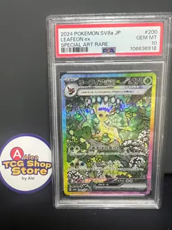 2024 Pokemon Leafeon ex Special Art Rare Terastal Festival SV8a #200 PSA 10 - Image 1