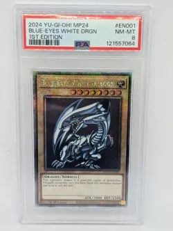Yu-Gi-Oh | Blue-Eyes White Dragon | MP24-EN001 | PSA 8 - Image 1