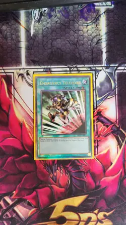Yu-Gi-Oh Emergency Teleport 1st Edition Ultimate Rare RA02-EN053 - Image 1