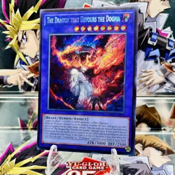 Yugioh The Dragon that Devours the Dogma CH01-EN041 Secret Rare 1st Ed Near Mint - Image 1