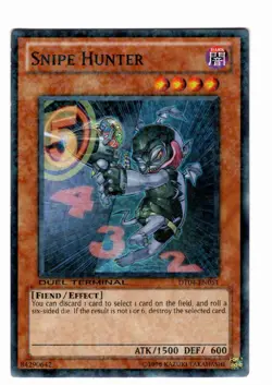Yugioh- 1X Snipe Hunter - Parallel Rare - Duel Terminal - DT04-EN051 - Near Mint - Image 1
