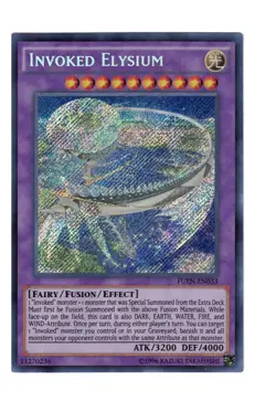Yugioh- 1X Invoked Elysium - Secret Rare - Unlimited - FUEN-EN033 - Near Mint - Image 1