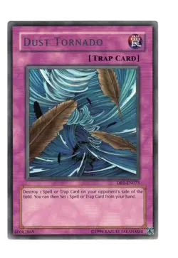 Yugioh- 1X Dust Tornado - Rare - Unlimited - DB1-EN075 - Near Mint - Image 1