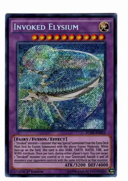 Yugioh- 1X Invoked Elysium - Secret Rare - 1st Edition - FUEN-EN033 - Near Mint - Image 1