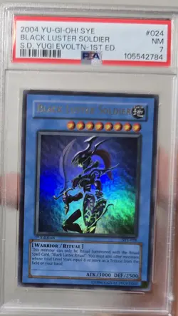 2004 yu-gi-oh black luster soldier 1st edition grade 7 - Image 1