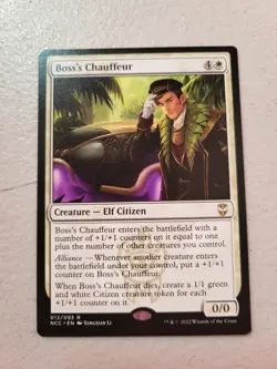 MTG Boss's Chauffeur (13/519) Streets of New Capenna Commander NM Free Shipping - Image 1