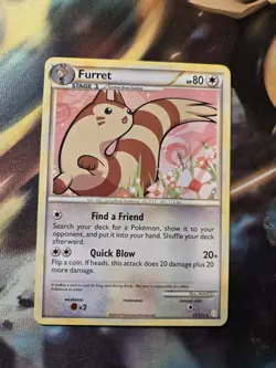 Furret 21/123 Heartgold & Soulsilver Regular Rare Pokemon TCG Card NM - Image 1