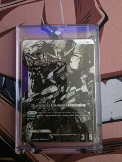 Gundam TCG Card Game Dual Impact GD02-055 LR+ Gundam Gusion Rebuke Alt Art NM - Image 1