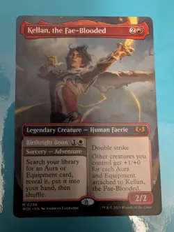 Kellan, the Fae-Blooded (Borderless) Wilds of Eldraine Regular - Image 1