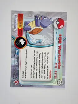 Wartortle #08 Non Holo 1999 Topps Blue Logo 1st Set Pokemon Cards - Image 2