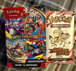 Pokemon Mega Evolution Booster Bundle - 6 Packs*purchase comes w/3 card fun pack - Image 1