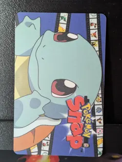 Squirtle Pokemon Snap Station Vintage Blockbuster Video Chip Card 1999 - Image 1