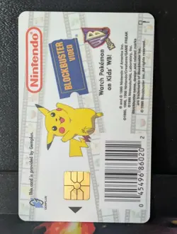Squirtle Pokemon Snap Station Vintage Blockbuster Video Chip Card 1999 - Image 5
