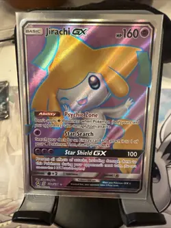 Jirachi GX 79a/236 Unified Minds Alternate Art Full Art Promo Holo Pokemon Card - Image 1