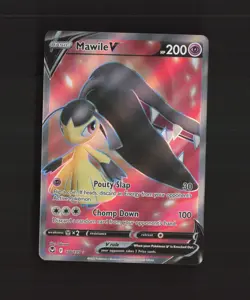 Mawile V 178/195 Silver Tempest Full Art Ultra Rare Holo Pokemon Card NM - Image 1