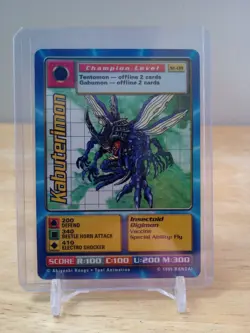Kabuterimon St-08 Digimon Card Bandai Vintage 1999 - Image 1
