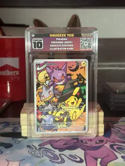 Fan Made: Pikachu Halloween Custom Card - Custom Graded Slab - Pokemon TCG - Image 1