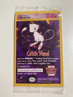 1999 Pokemon Movie Black Star Promo - Mewtwo - Card #3 - New in Packaging - Image 1