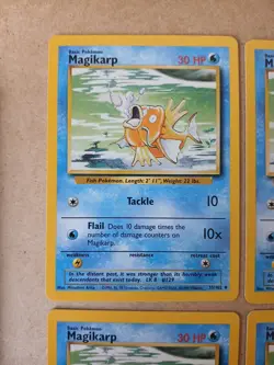 Pokemon TCG Magikarp 35/102 Base Set 6x Card Lot NM- to LP - Image 2