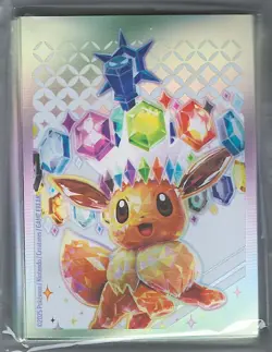 Pokemon Prismatic Evolutions Eevee Card Sleeves from Elite Trainer Box 65 Sleeve - Image 1