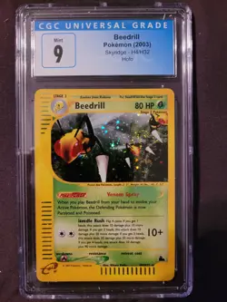 Beedrill H4/H32 Skyridge Holo-Foil Rare Pokemon Card 2003 RARE MINT CGC 9 - Image 1