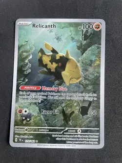 Pokemon TCG Card Relicanth 173/162 Temporal Forces Illustration Rare - NM - Image 1