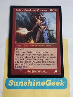 Neheb, Dreadhorde Champion (Retro Frame) Secret Lair Drop Foil - Image 1