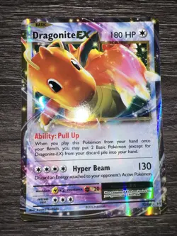 Pokemon TCG Dragonite EX Evolutions Ultra Rare Holo Card 72/108 NM Condition - Image 2