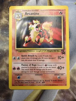 Black Star Promo Arcanine #6 Pokemon Card WOTC Rare 1999 NM #1 FREE SHIPPING - Image 1