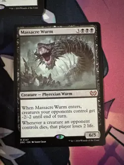 MTG Massacre Wurm Normal NM Commander: Duskmourn: House of Horror Magic 147 - Image 1