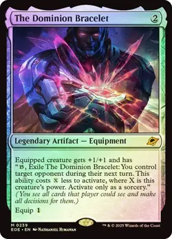 ** The Dominion Bracelet ** [NM] MTG Mythic Rare Equipment Extra Turn Mindslaver - Image 1
