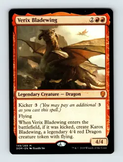Verix Bladewing - NM - Mythic - Dominaria - Magic The Gathering MTG - Image 1