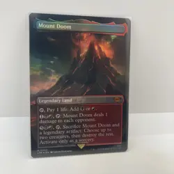 Mount Doom (Borderless Foil) #343 (NM) Lord of the Rings LTR Magic The Gathering - Image 2