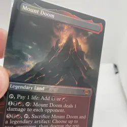 Mount Doom (Borderless Foil) #343 (NM) Lord of the Rings LTR Magic The Gathering - Image 3