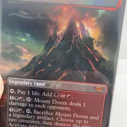 Mount Doom (Borderless Foil) #343 (NM) Lord of the Rings LTR Magic The Gathering - Image 4