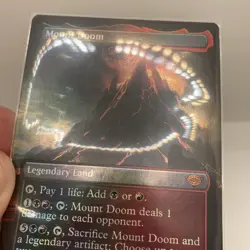 Mount Doom (Borderless Foil) #343 (NM) Lord of the Rings LTR Magic The Gathering - Image 5