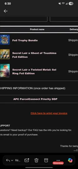 Magic The Gathering Secret Lair x Playstation Ghost of Tsushima FOIL PRESALE - Image 2