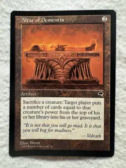 MTG - Altar of Dementia - Tempest - MP - Free Shipping! - Image 1