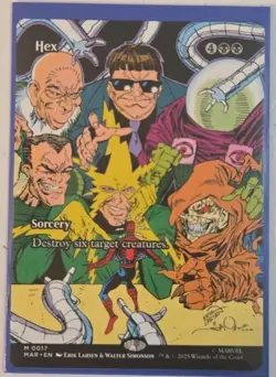 MTG Magic The Gathering Hex MAR Mythic Borderless Spider-Man Black Sorcery - Image 1