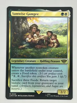 Samwise Gamgee Foil LTR #222 Lord of the Rings Magic Tales of Middle-Earth LOTR - Image 1