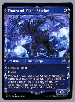 Thousand-Faced Shadow - Showcase - 337 - Kamigawa: Neon Dynasty (NEO) MTG - Image 1