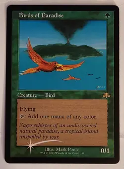 FOIL BIRDS OF PARADISE Retro MTG DMR 336 NM Dominaria BOP Mana Dork EDH Staple - Image 1
