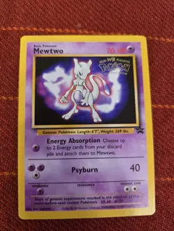 Pokemon Mewtwo BLACK STAR 3 - WOTC PROMO - POKEMON THE FIRST MOVIE 1999 - Image 1