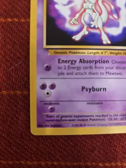 Pokemon Mewtwo BLACK STAR 3 - WOTC PROMO - POKEMON THE FIRST MOVIE 1999 - Image 2