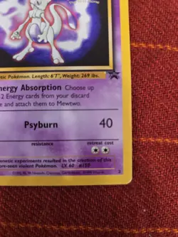 Pokemon Mewtwo BLACK STAR 3 - WOTC PROMO - POKEMON THE FIRST MOVIE 1999 - Image 3