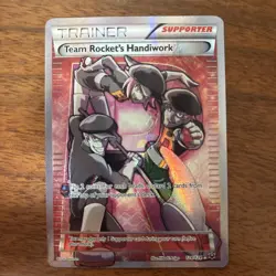 POKEMON Team Rocket’s Handiwork Full Art Ultra Rare 124/124 XY Fates Collide - Image 1
