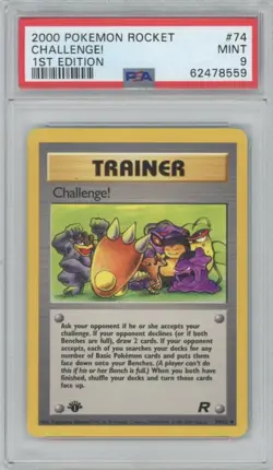 2000 Pokemon Rocket #74 Challenge! - 1st Edition (PSA 9 MINT) - Image 1